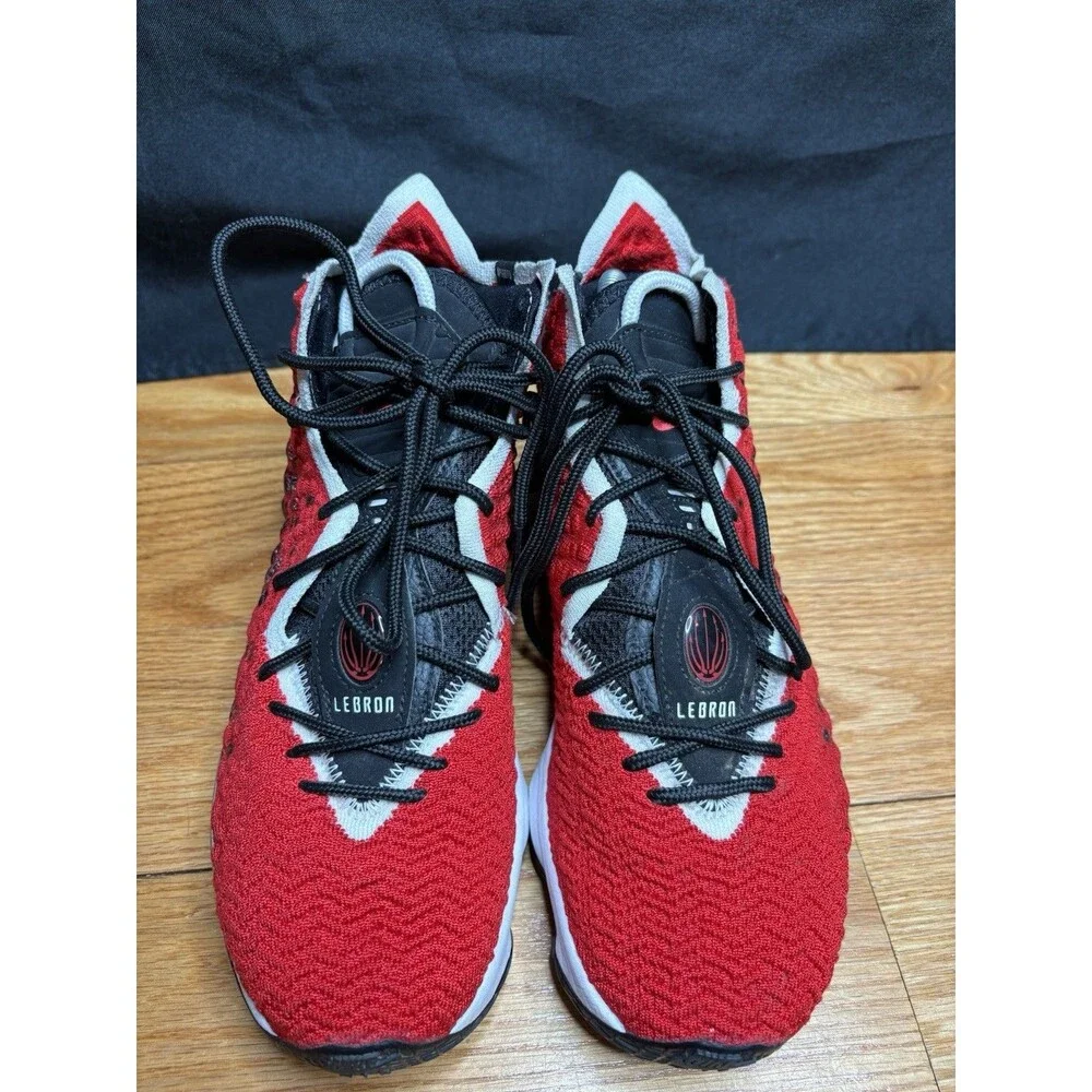 Nike LeBron 17 Air Max Uptempo 2020 Men's University Red/White/Black Size 7
